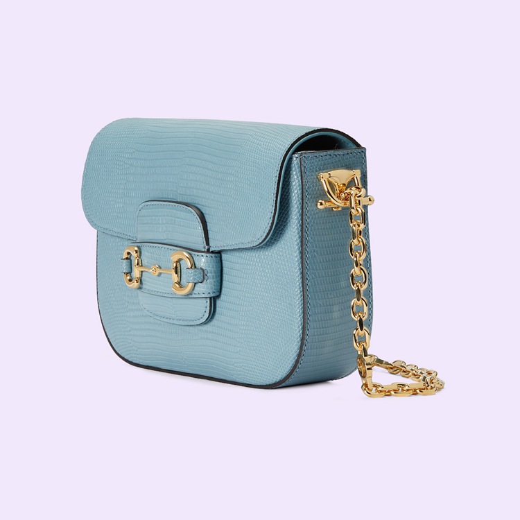 675801.LUZ0G.4514.002.065.0000.Light Gucci Horsebit 1955 lizard mini bag